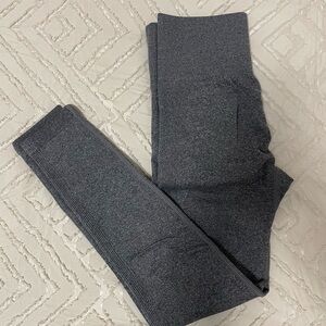 Gray High-Waisted Leggings